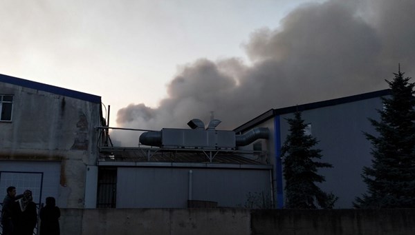Ordu'da fındık fabrikasında korkutan yangın