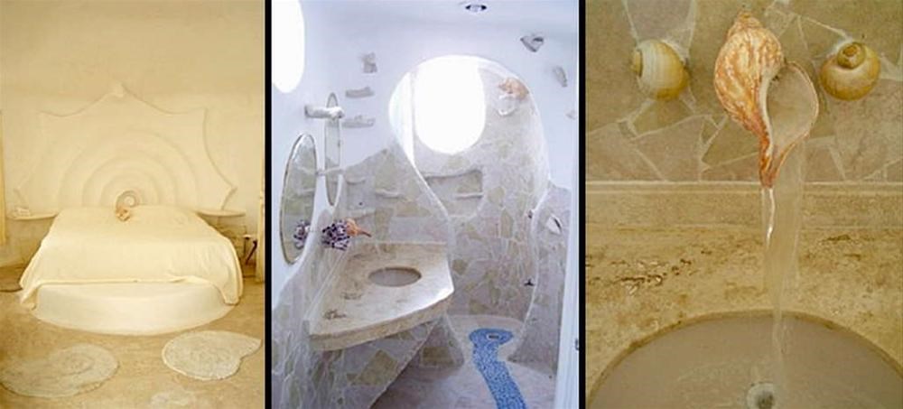 Housing shell. Conch Shell House (Исла-Мухерес, Мексика). Исла Мухерес дом Ракушка. В виде морской раковины дом. Дом в виде ракушки в Мексике.