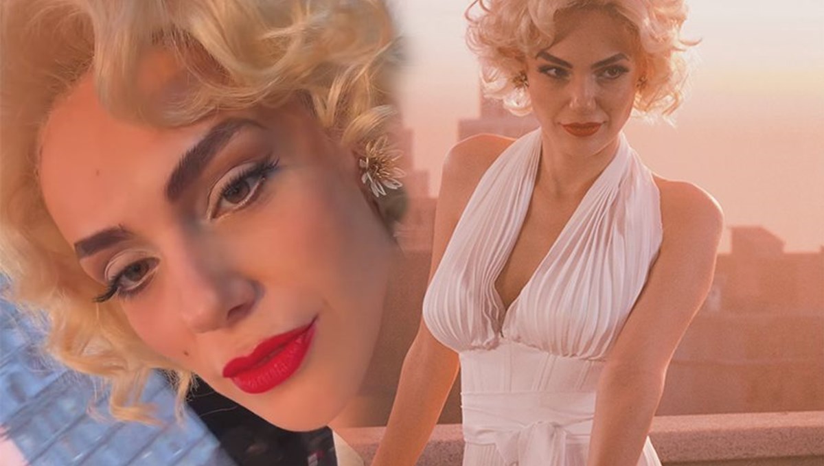 Yağmur Tanrısevsin'den Marilyn Monroe imajı (Ünlülerin değişimi)