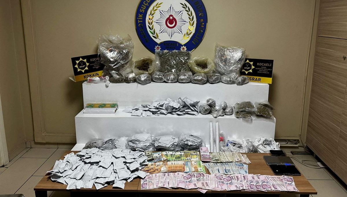 Kocaeli’de uyuşturucu operasyonu
