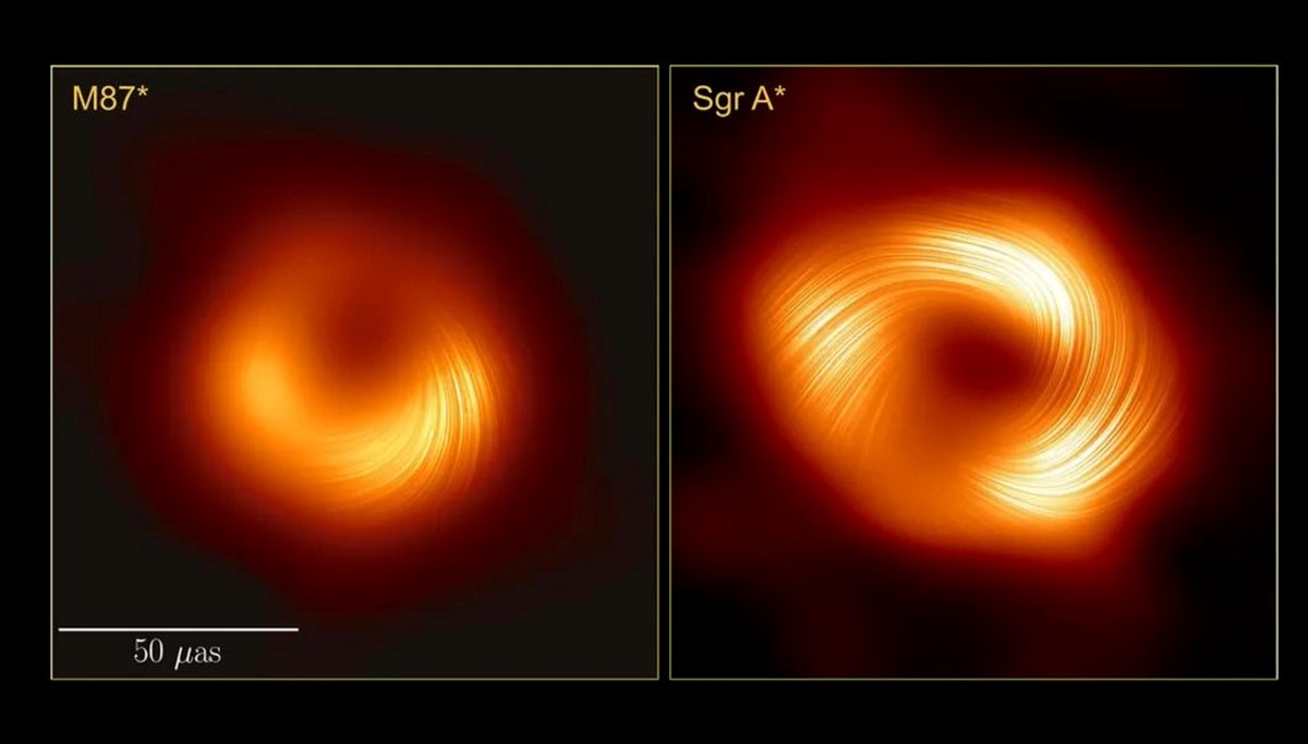 Astronomi tarihinde ilk: Kara deliğin manyetik alanları görüntülendi! Astronomi tarihinde ilk: Kara deliğin manyetik alanları görüntülendi!