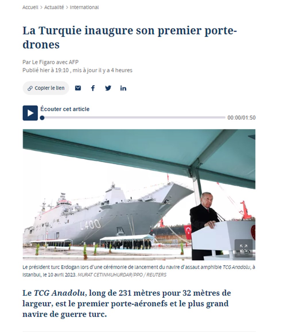 TCG Anadolu dünya basınında: SİHA'larının başarısı Türkiye'nin gururu - 2