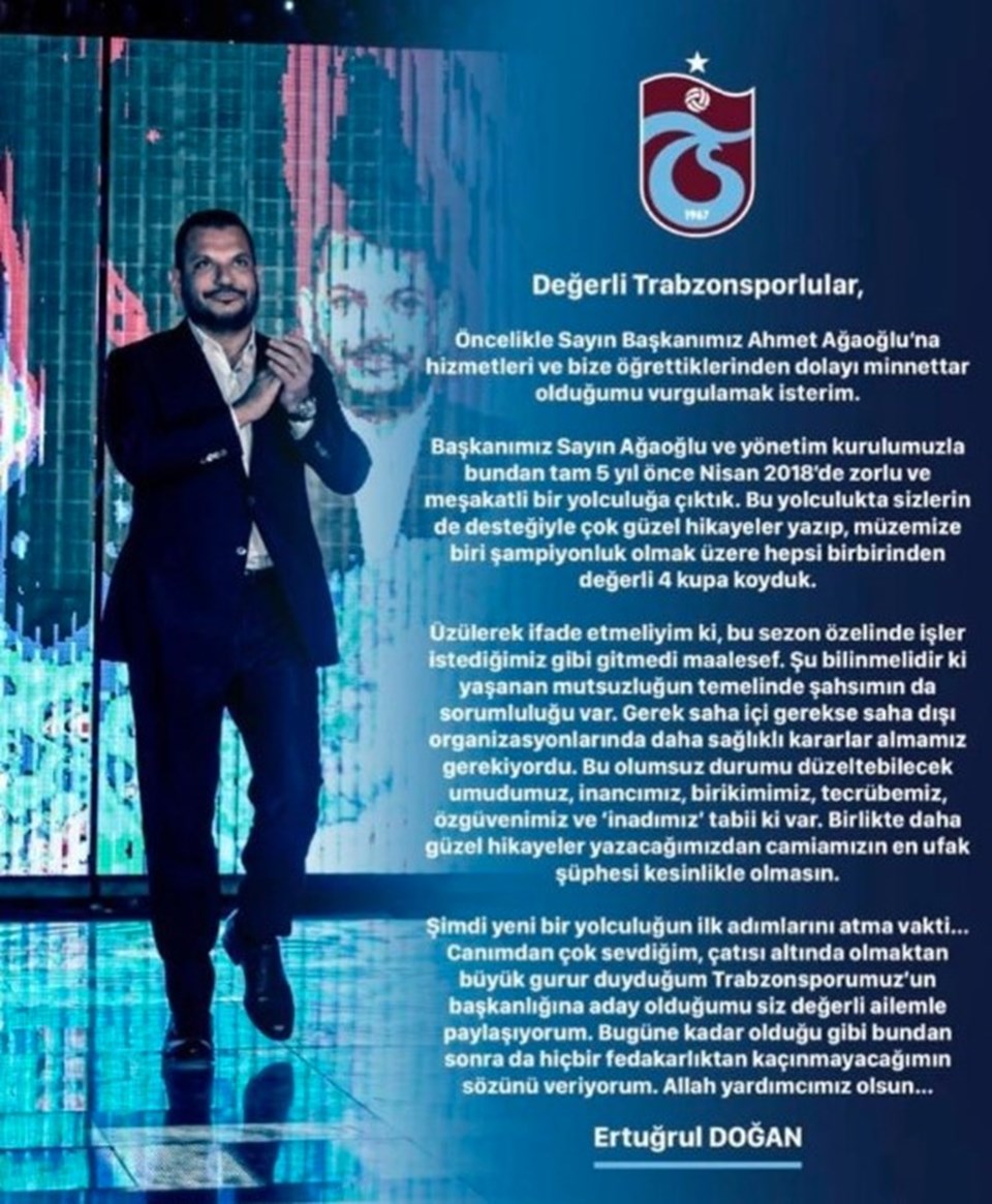 Trabzonspor seçime doğru: Ertuğrul Doğan’ın ardından 3 isim adaylık için öne çıkıyor - 1
