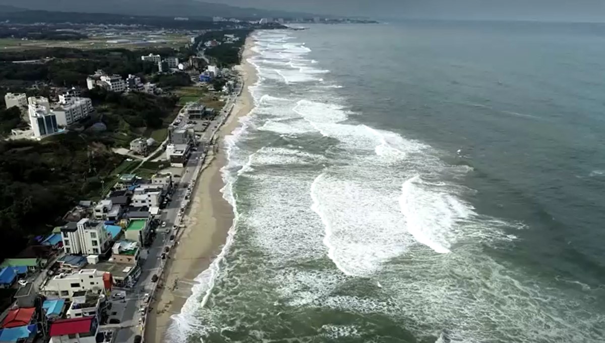 40 metreden 3 metreye çekildi: Güney Kore’de plajlar yoğun inşaat ve küresel ısınma nedeniyle yok oluyor