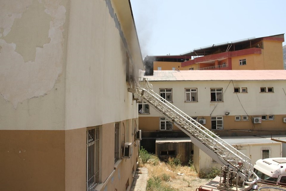 Şemdinli Devlet Hastanesi'nde yangın - 2