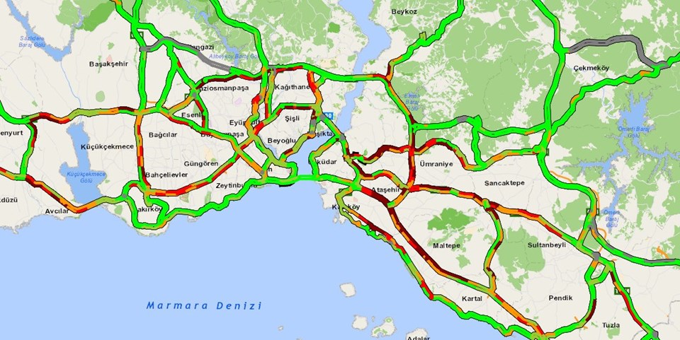 Okullar açıldı, İstanbul trafiğinde yoğunluk başladı - 1