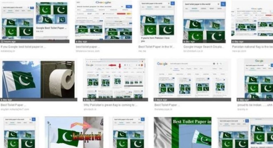 Hacker'lar Google'a saldırdı: 'Tuvalet kağıdı' aramasında Pakistan bayrağı - 1