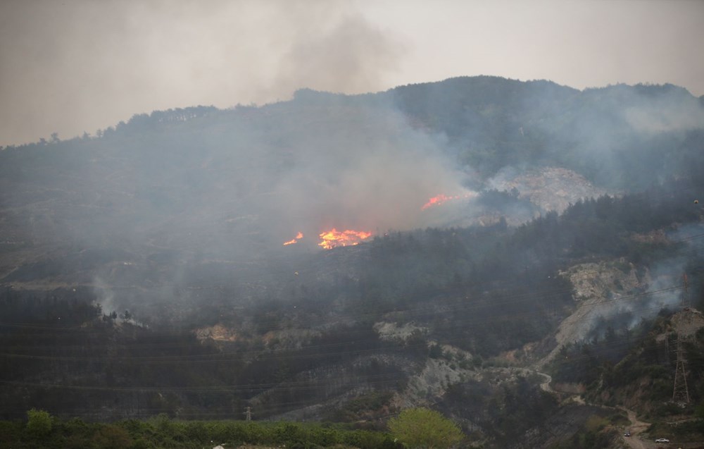 Hatay'da ormanlık alanda çıkan yangın iki noktada sürüyor - 2