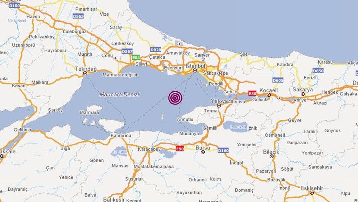 SON DAKİKA: Marmara Denizi'nde 3,6 büyüklüğünde deprem | Son depremler