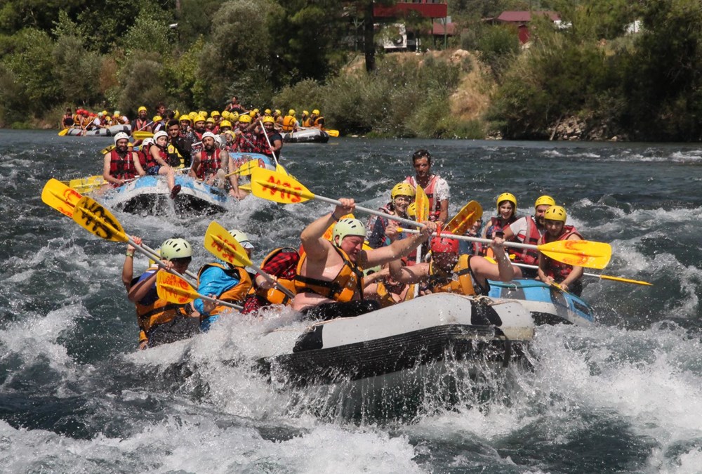 Günde 5 bin kişi rafting yapıyor: Burası adrenalin tutkunlarının gözdesi Köprülü Kanyon - 6