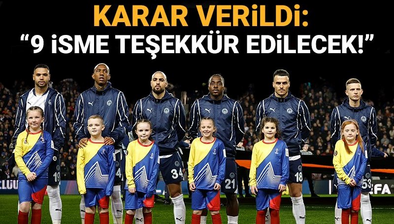 Fenerbahçe'de karar verildi: Bileti kesilen 9 isim belli oldu
