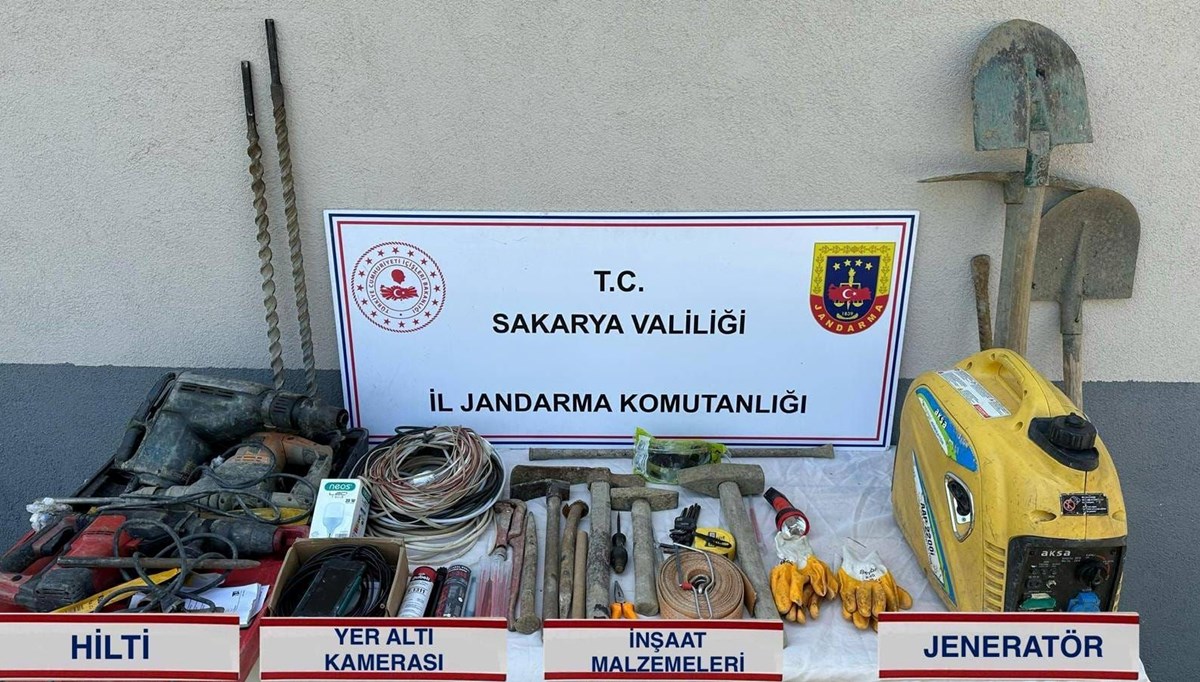 Kaçak kazı yaparken suçüstü yakalandılar