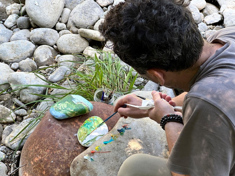 Munzur Vadisi’nden topladığı taşları sanat eserine dönüştürüyor - 5