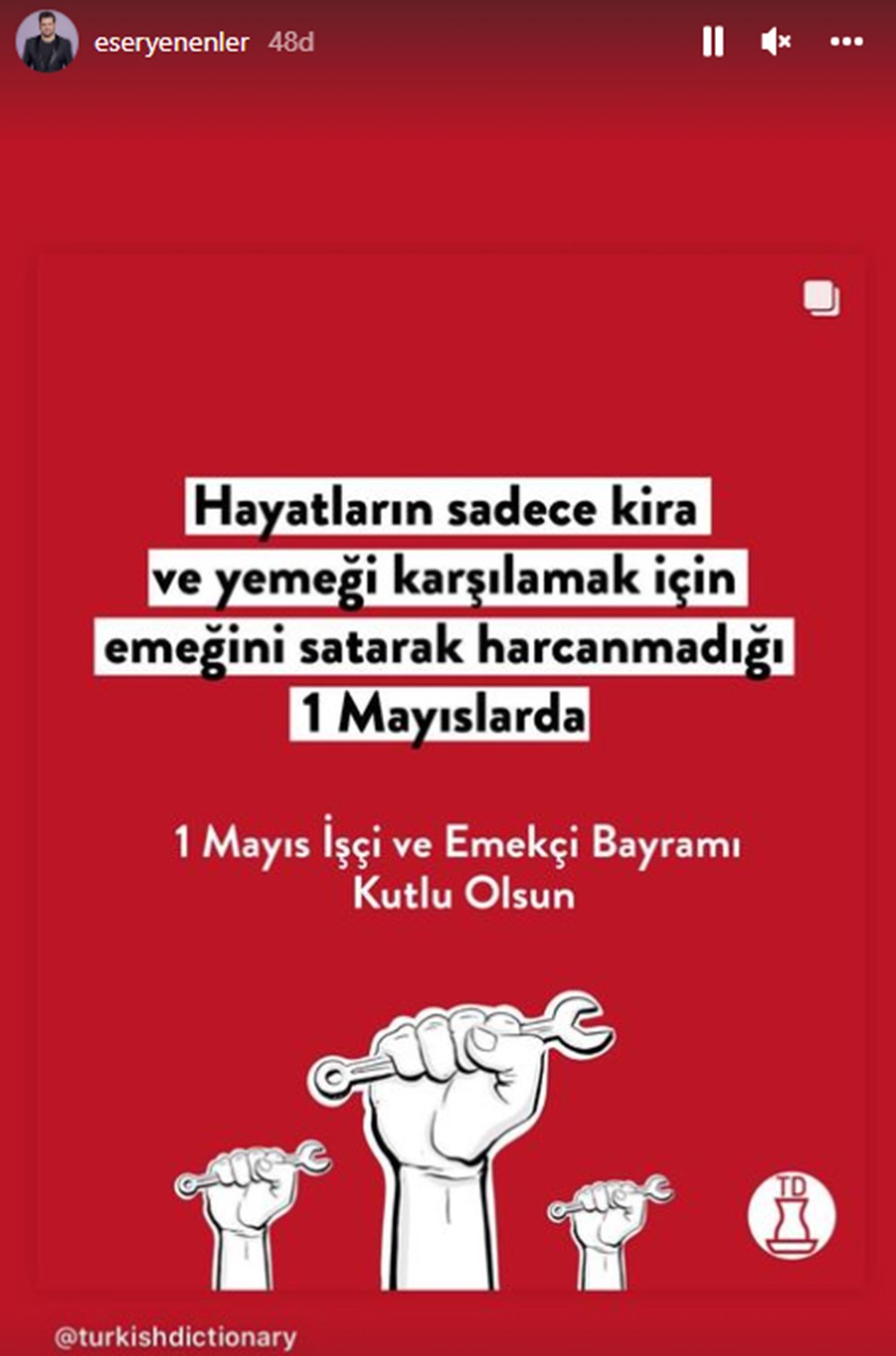 Ünlülerden 1 Mayıs Emek ve Dayanışma Günü mesajları - 2