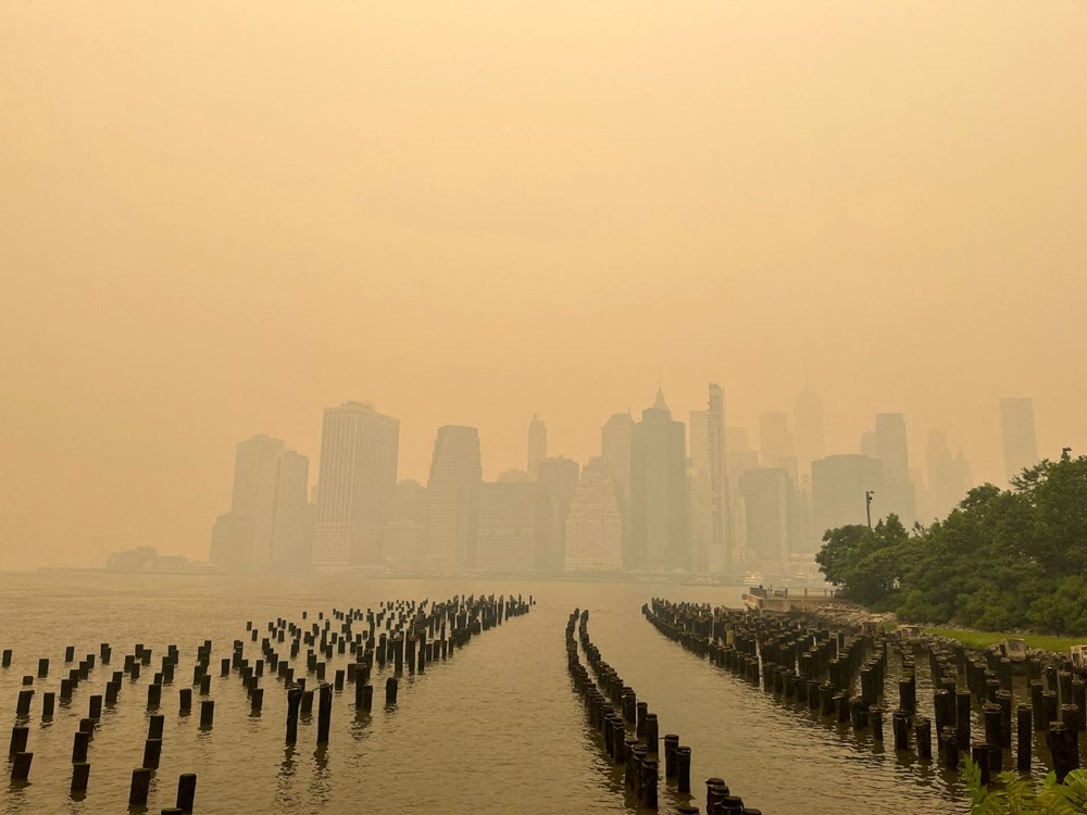 Kanada'daki orman yangınları ABD'yi teslim aldı: New York hayalet şehre döndü - 6