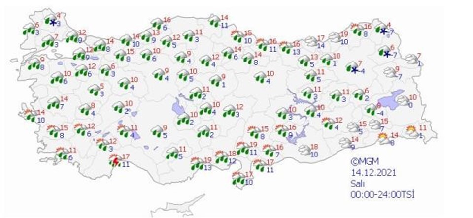 Meteoroloji'den sağanak yağış ve kar uyarısı (Bugün hava nasıl olacak?) - 3