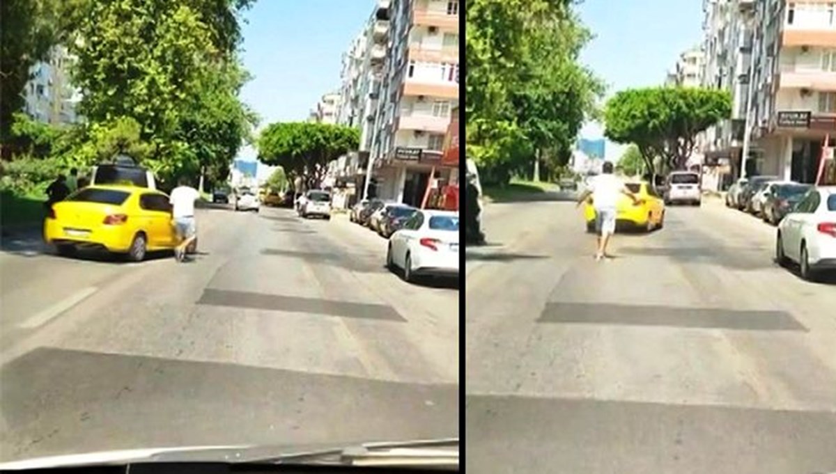 Film gibi olay: Husumetlileri önünü kesince müşterisi olduğu taksiyi kaçırdı Film gibi olay: Husumetlileri önünü kesince müşterisi olduğu taksiyi kaçırdı