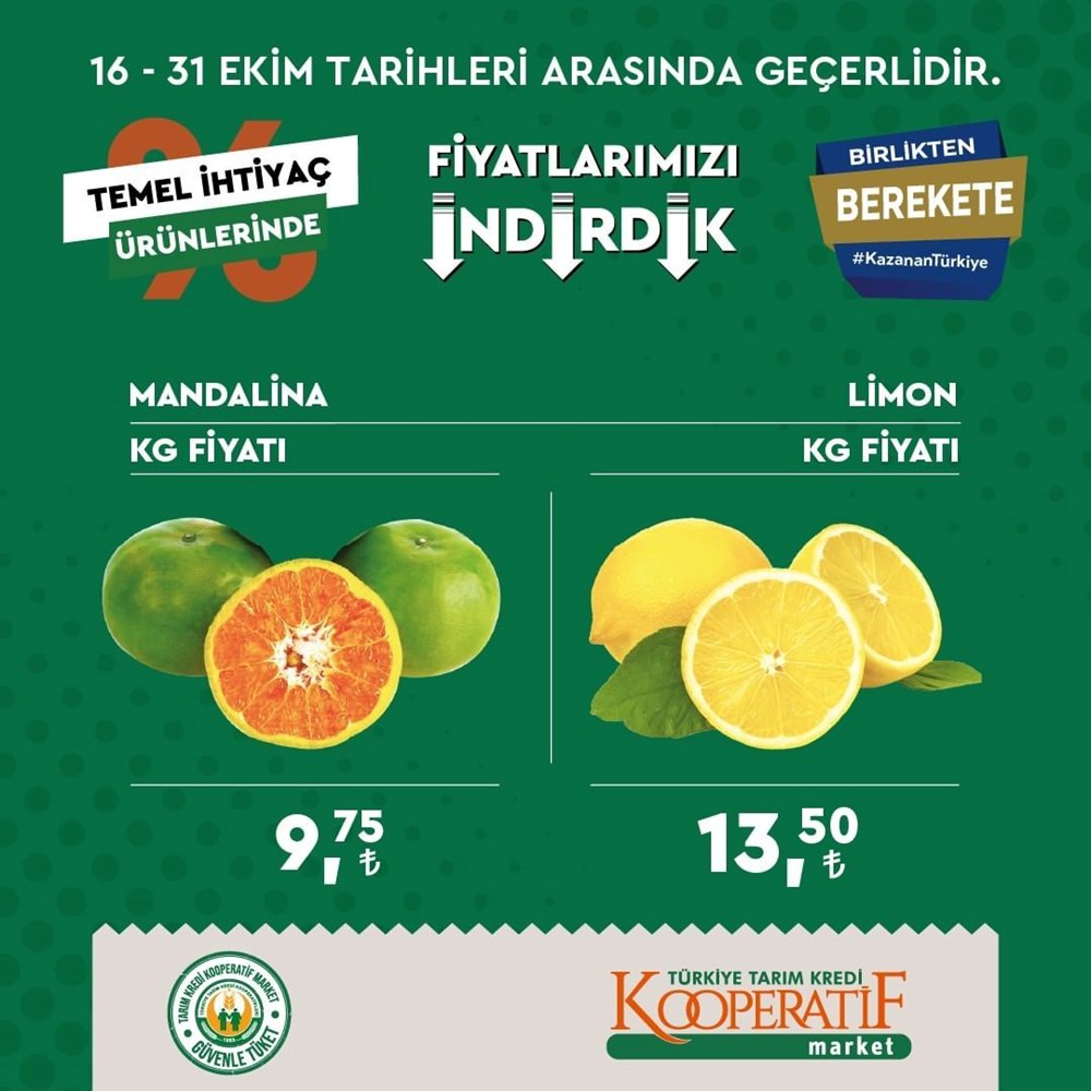 Tarım Kredi Kooperatif Market temel ihtiyaç ürünlerinde büyük indirimler (17-31 Ekim güncel indirimli ürünler kataloğu) - 16