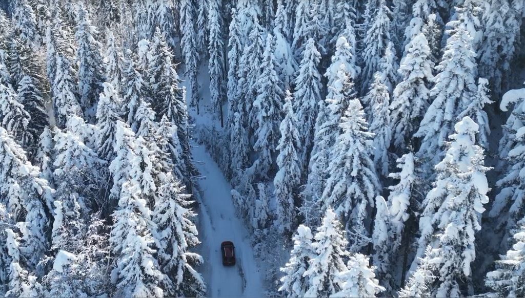 Artvin'deki Genya Dağı'nda kış manzaraları büyüledi