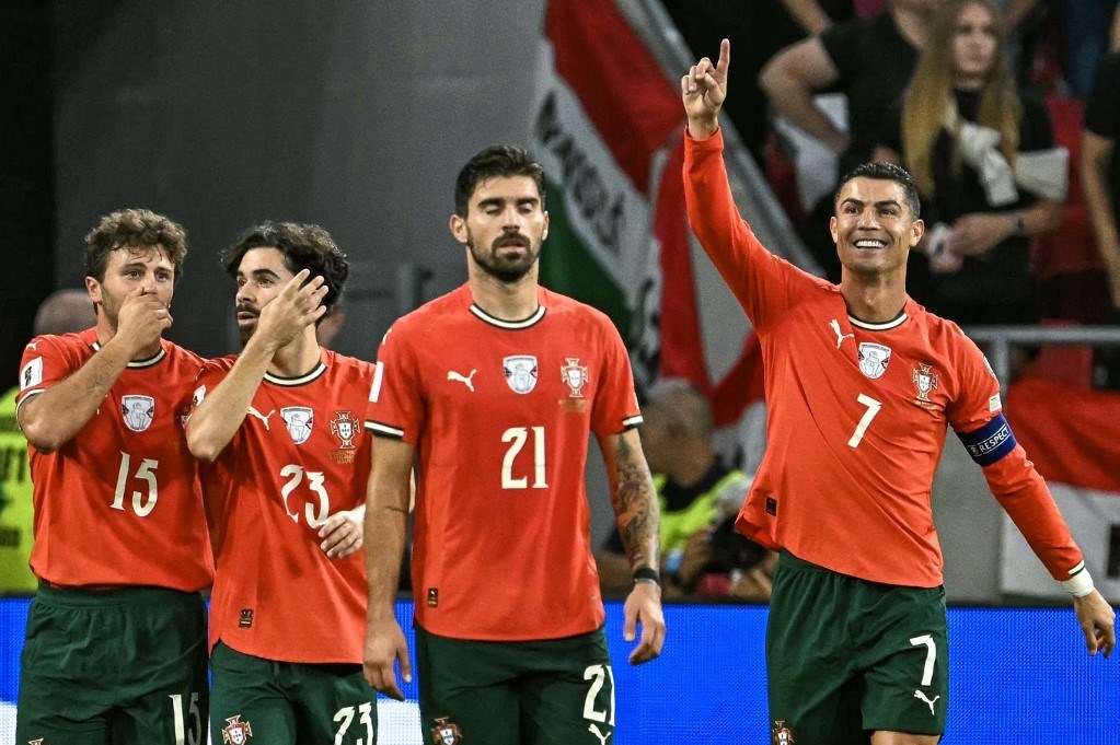 Cristiano Ronaldo, Macaristan karşısında attığı penaltı golünü böyle kutlamıştı.