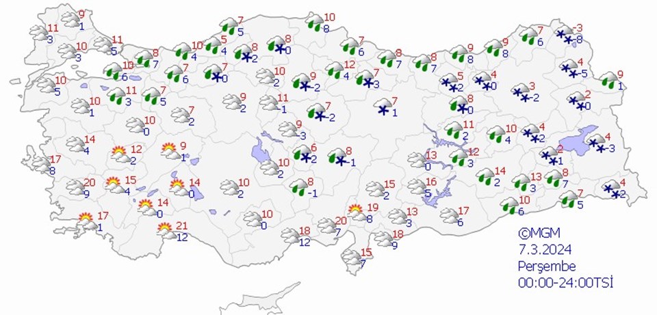 Mart'ta kış geri dönüyor! Yeni hafta soğuk geçecek (2 ilde turuncu, 14 ilde sarı kodlu uyarı) - 4