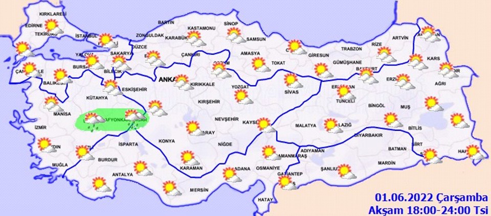 Hava durumu: Meteoroloji'den mevsim normalleri üzerinde sıcaklık uyarısı (1 Haziran 2022) - 3