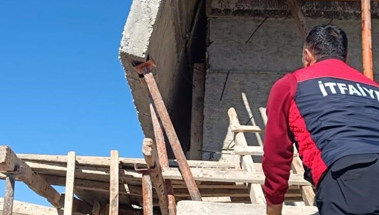 Patnos’ta inşaat kazası