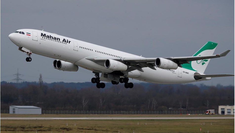 abd den iran mahan air yetkilileri ve