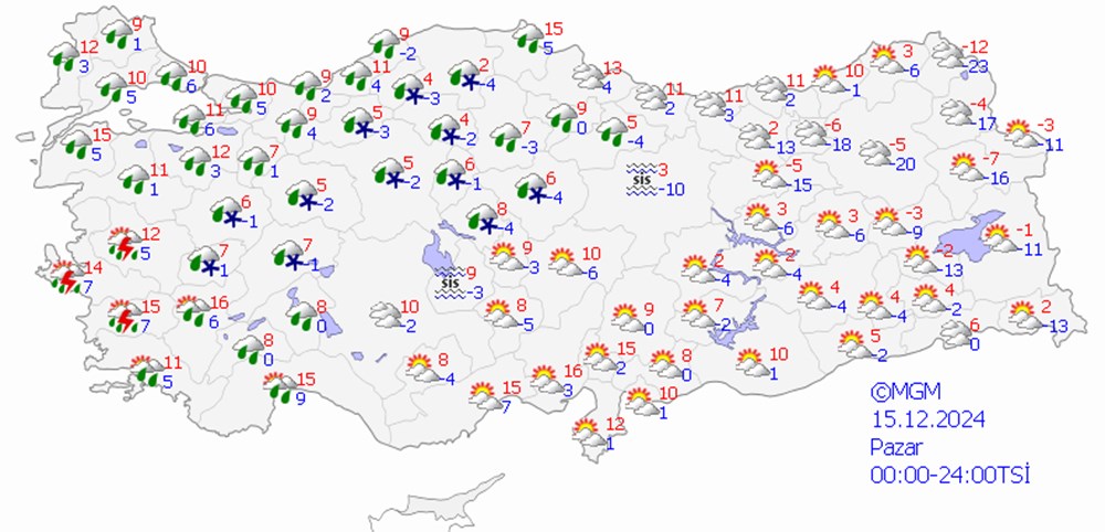 Meteoroloji'den kar uyarısı: 7 ilde sarı ve turuncu kodlu alarm - 17