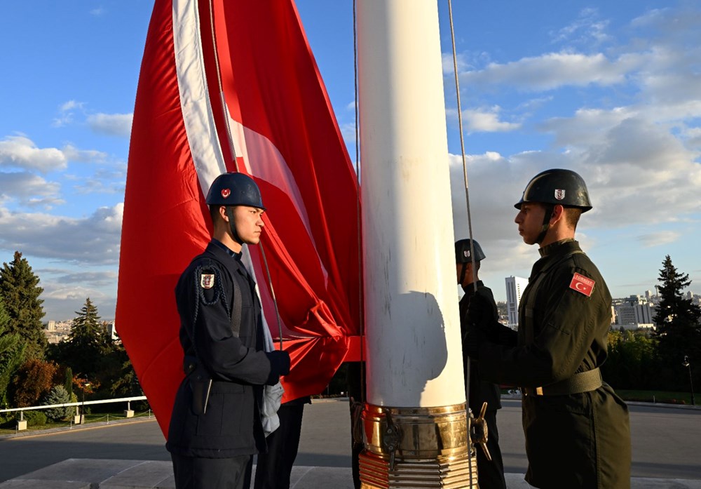 Anıtkabir'e özel bayrak değişim töreni - 5