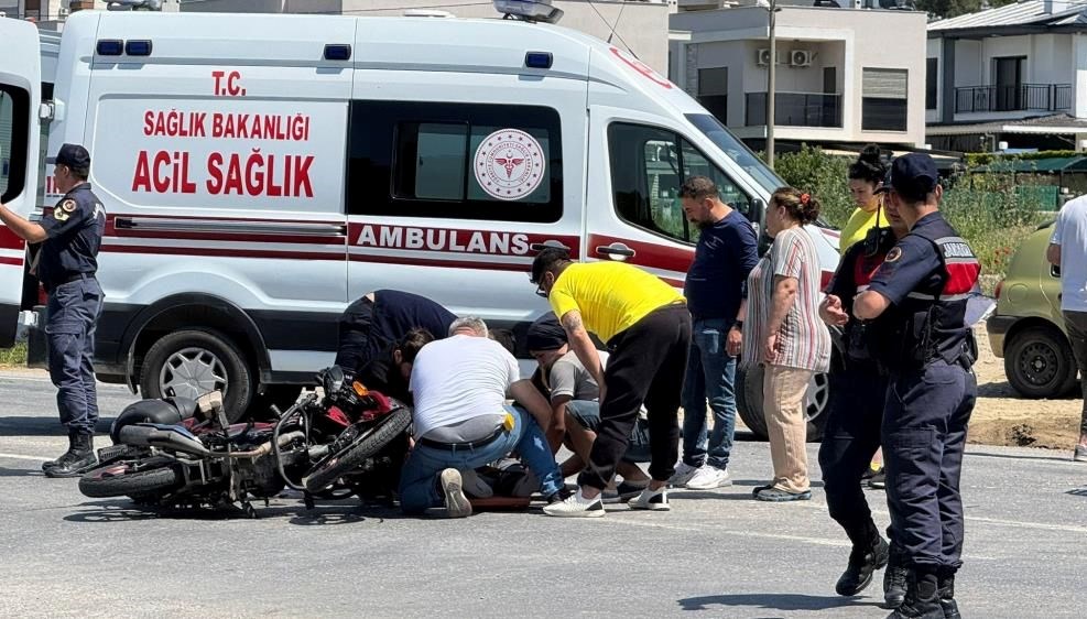 Kuşadası'nda motosiklet kazası