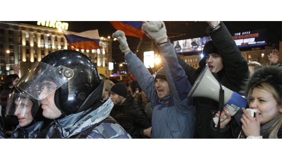 Rusya'da 'Amerikan ajanı' protestosu