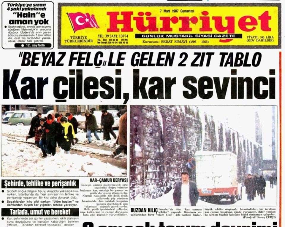 İstanbul'a baharda gelen kış: '1987 Martı'nda neler yaşandı? - 1
