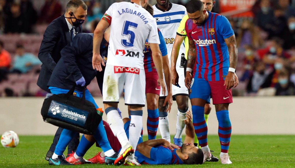 Nefes darlığı yaşayan Agüero hastaneye kaldırıldı