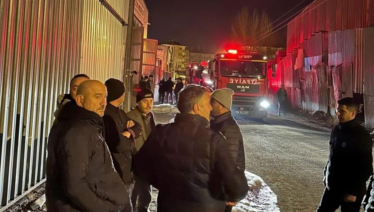 Çubuk’ta sanayi sitesinde yangın