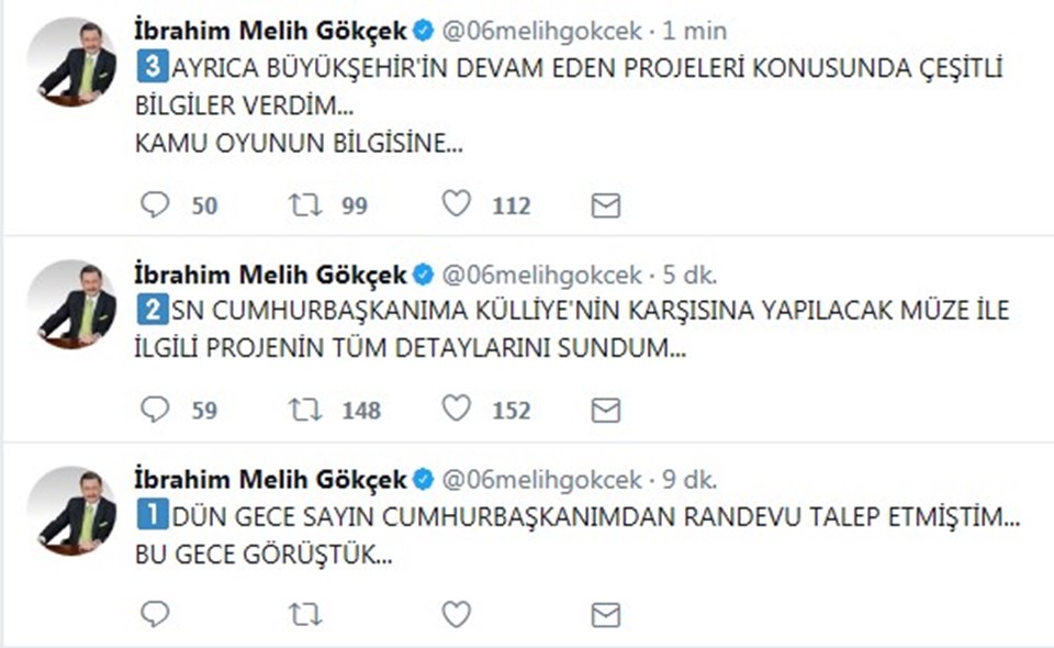 Son dakika haberi... Cumhurbaşkanı Erdoğan'ın Melih Gökçek ile görüşmesi sona erdi - 1