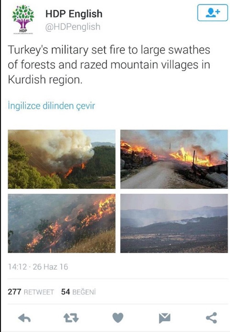 HDP'den ''orman yangını'' özrü - 1