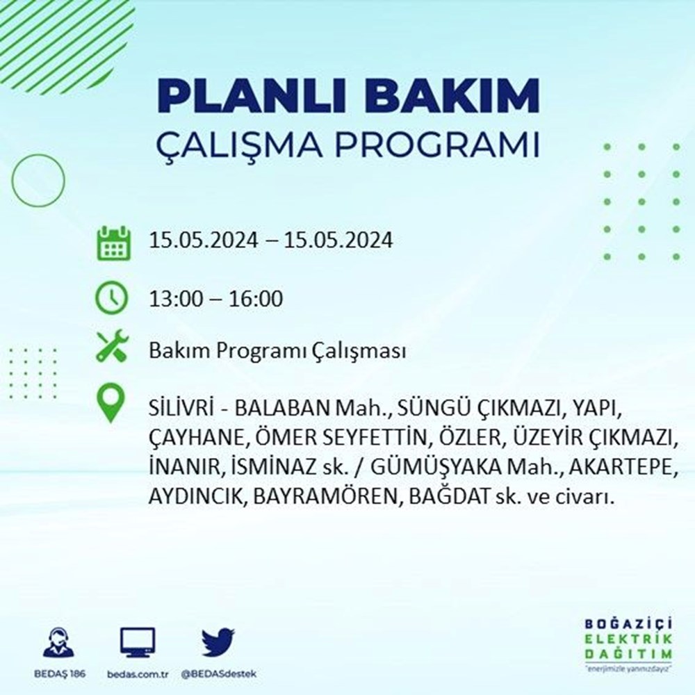 تركيا اليوم انقطاع التيار الكهربائي عن 22 منطقة بإسطنبول.. طالع الجدول انقطاع التيار الكهربائي عن 22 منطقة بإسطنبول: متى تعود الكهرباء؟ (15 مايو برنامج انقطاع BEDAŞ) - 52