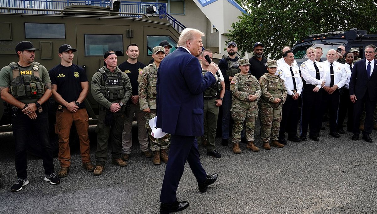Trump Washington'da devriye gezecek