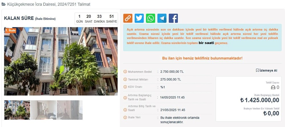 Yarı fiyatına ihaleyle konut satışı... İşte ayrıntılar - 12