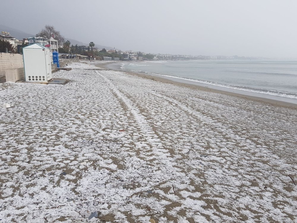 Alanya'ya 53 yıl aradan sonra kar - 4