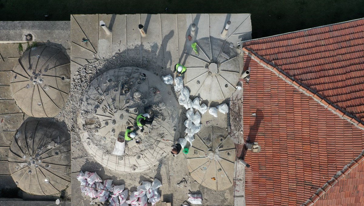 Edirne'de tarihi Havlucular Hanı ve Mezit Bey Hamamı'nın restorasyonu başladı