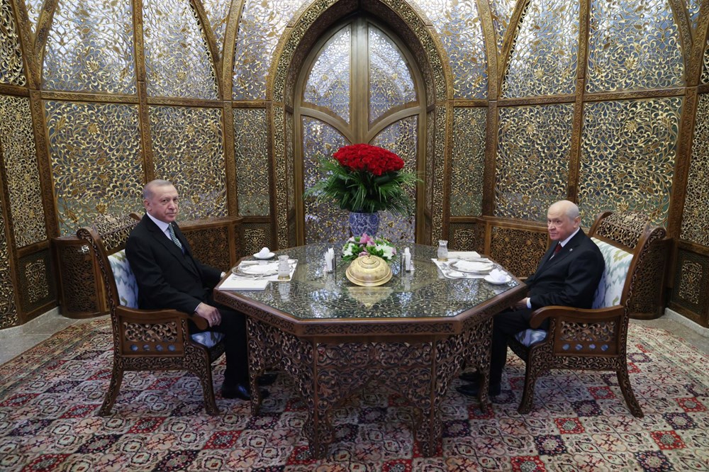 Cumhurbaşkanı Recep Tayyip Erdoğan ve  MHP lideri Devlet Bahçeli iftarda buluştu - 8