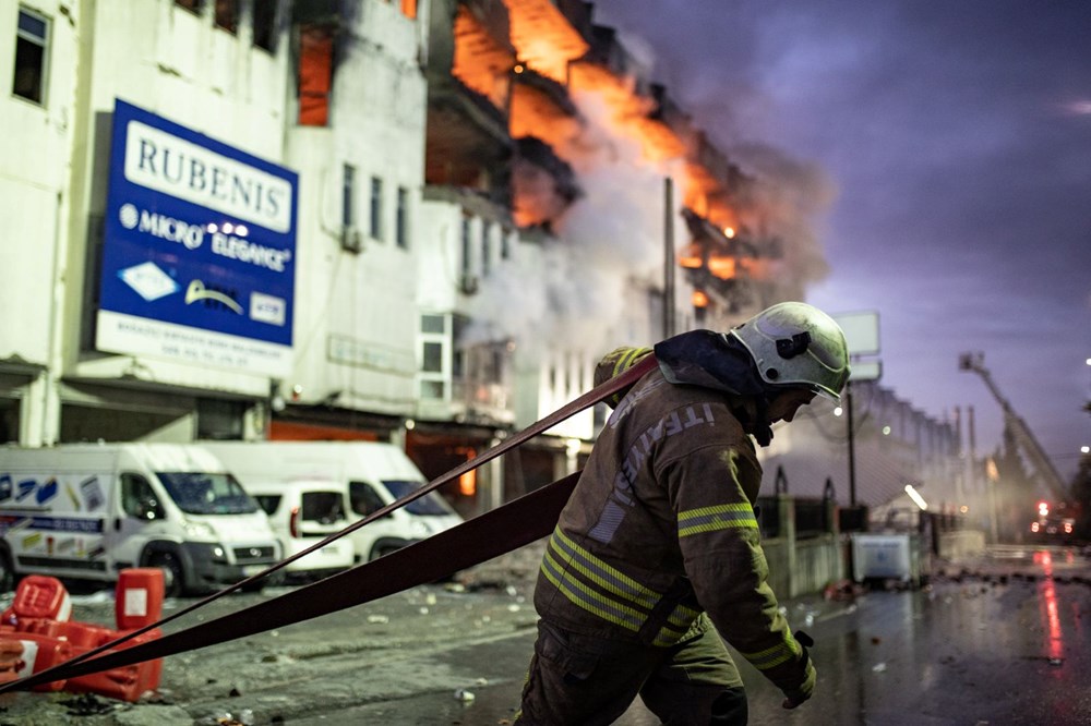 Başakşehir İkitelli Organize Sanayi Bölgesi'nde yangın - 4