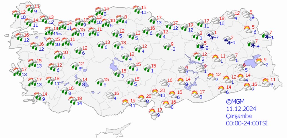 Meteorolojiden ve AKOM'dan uyarı: İstanbul dahil 10 il için sarı ve turuncu kod - 14