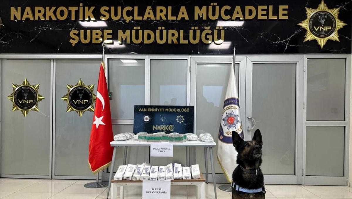 Van'da 161 kilo 500 gram uyuşturucu ele geçirildi