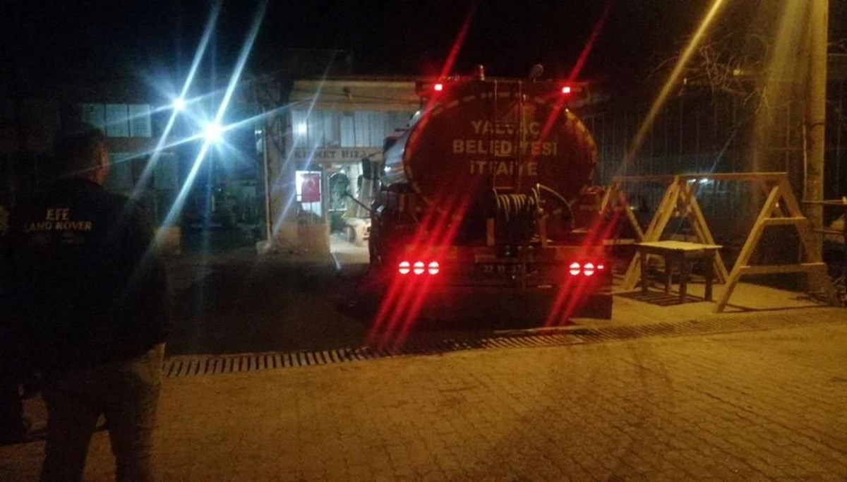 Kereste marangozhanesinde yangın Kereste marangozhanesinde yangın