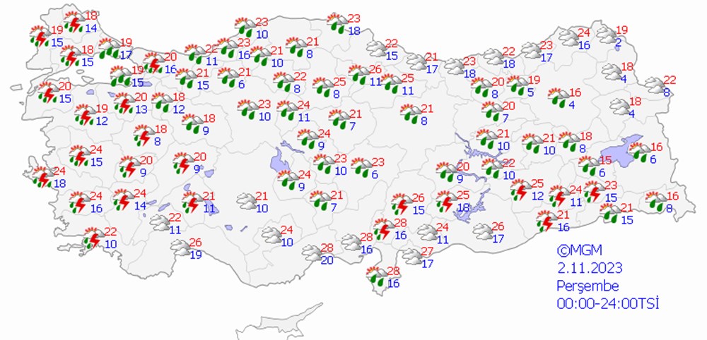 Kuvvetli yağışa dikkat! Meteoroloji'den 11 ile sarı kodlu uyarı (Bugün hava nasıl olacak?) - 7