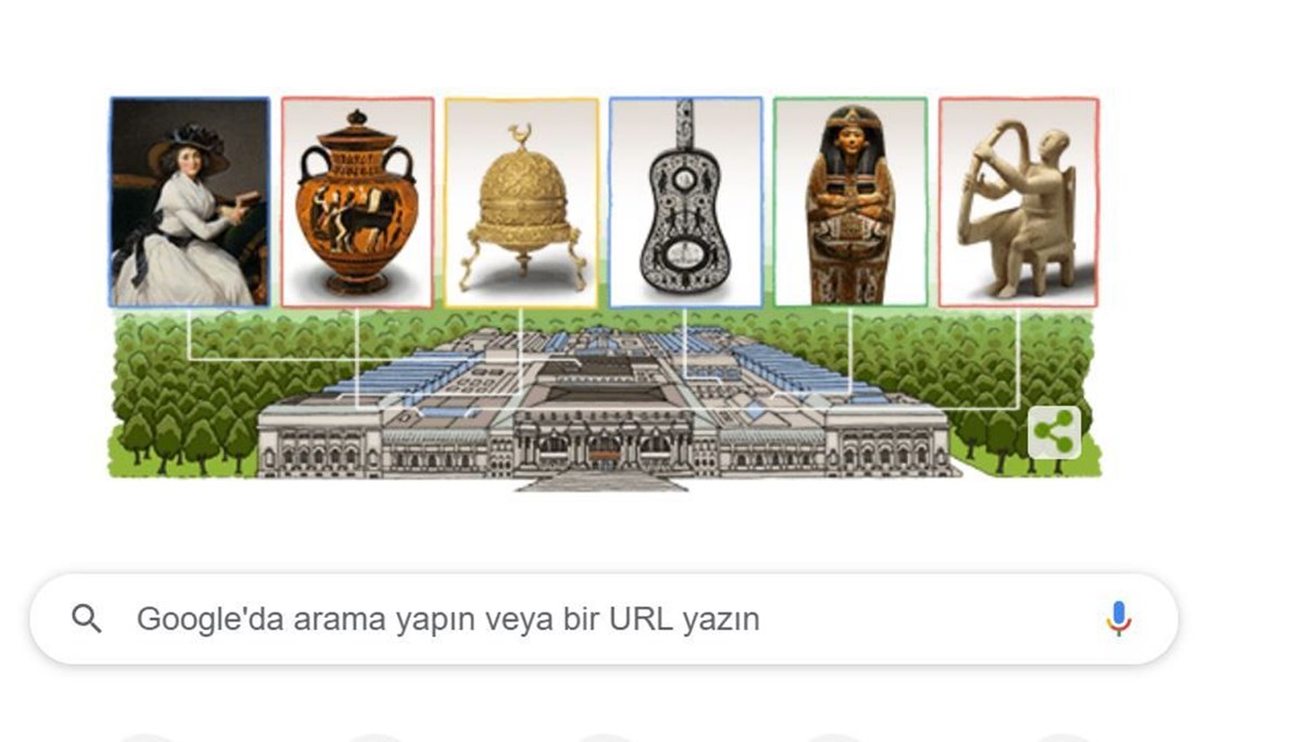 Google, 'Metropolitan Museum of Art'ın 151. yılı için 'Doodle' hazırladı