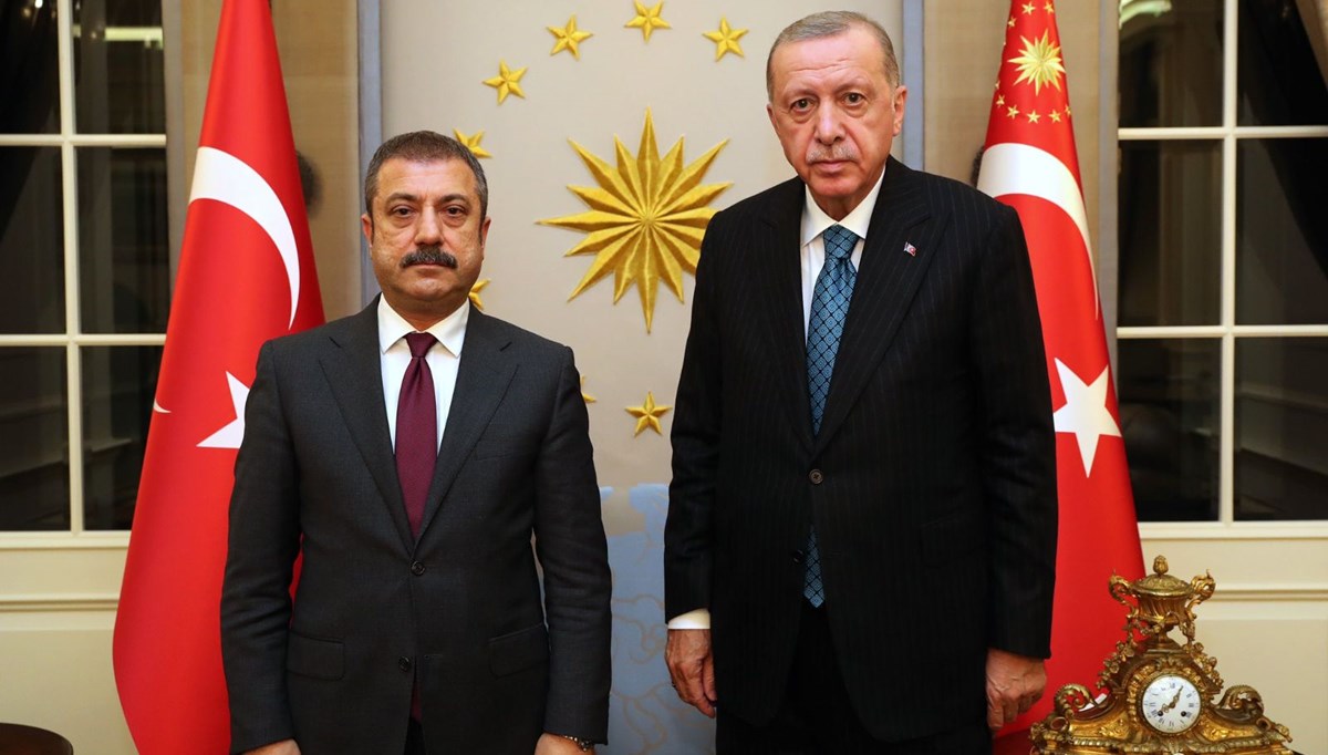 SON DAKİKA: Cumhurbaşkanı Erdoğan MB Başkanı Kavcıoğlu ile görüştü
